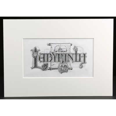 752. Hand-Illustrated Lawrence Noble Title Logo Design with Scroll Background ### LABYRINTH (1986)