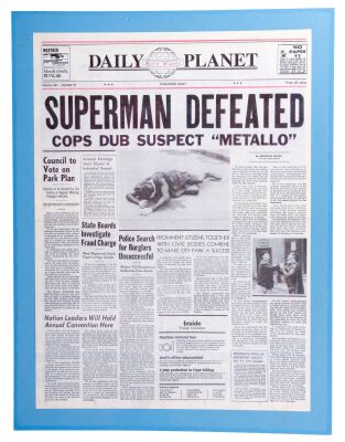 758. "Superman Defeated" Daily Planet Newspaper Cover ### LOIS & CLARK: THE NEW ADVENTURES OF SUPERMAN (1993-1997)