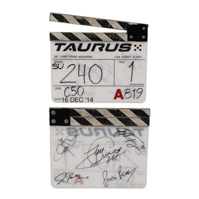 795. Tom Cruise, Rebecca Ferguson, Simon Pegg and Cast-Autographed Clapperboard ### MISSION: IMPOSSIBLE - ROGUE NATION (2015)