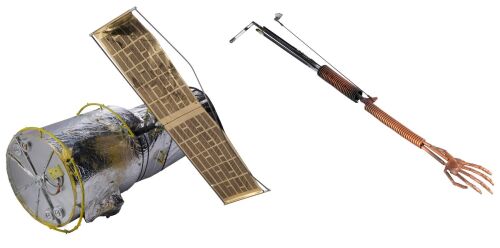 797. Screen-Matched Hubble Telescope Model Miniature with Screen-Matched Satellite of Love's Manipulator Arm ### MYSTERY SCIENCE THEATER 3000 (1988 - 1999)
