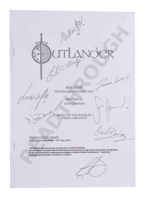 815. Maria Doyle Kennedy's Cast-Autographed "The Ballad Of Roger Mac" Pink Draft Script ### OUTLANDER (2014-PRESENT)