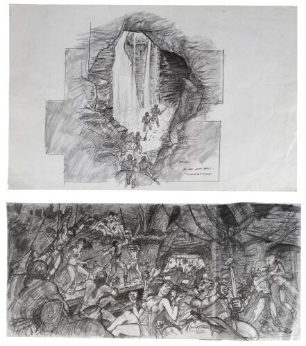 879. Pair of Hand-Drawn David J. Negron, Sr. Concept Sketches ### THE SCORPION KING (2002)