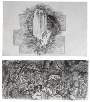 879. Pair of Hand-Drawn David J. Negron, Sr. Concept Sketches ### THE SCORPION KING (2002)