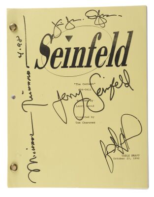 884. Cast-Autographed "The Contest" Script ### SEINFELD (1989-1998)