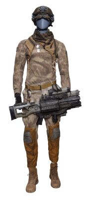 903. Sergeant Chen's (Louis Ozawa Changchien) Costume and Plasma Rifle ### SPECTRAL (2016)