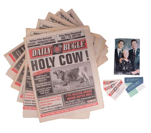 904. Set of Six Daily Bugle Newspapers, Photo of Parker Family, and Various Business Cards ### SPIDER-MAN (2002)