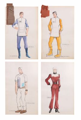 918. Set of Four Robert Fletcher Hand-Drawn and Hand-Painted Character Concepts ### STAR TREK II: THE WRATH OF KHAN (1982)