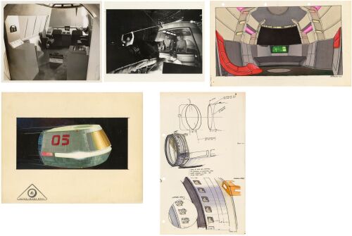 927. Hand-Painted Andrew Probert Original Final Travel Pod Proposal with Photocopies of Inside and Outside ### STAR TREK: THE MOTION PICTURE (1979)