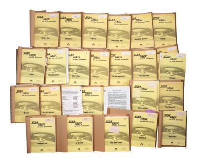 943. Michael and Denise Okuda Collection: Set of Season 4 Scripts ### STAR TREK: THE NEXT GENERATION (T.V. SERIES, 1987-1994)