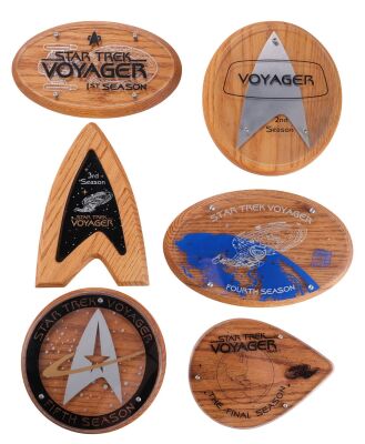 949. Michael and Denise Okuda Collection: Set of Six Crew Gift Plaques ### STAR TREK: VOYAGER (T.V. SERIES, 1995-2001)