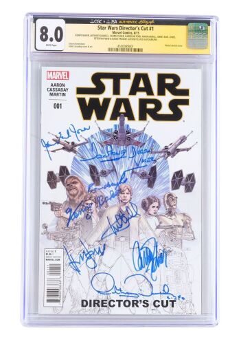 963. Cast-Autographed Star Wars Director's Cut No. 1 CGC 8.0 ### STAR WARS: A NEW HOPE (1977)