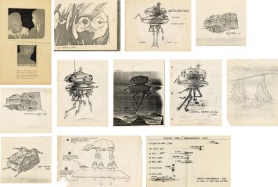 980. Set of 12 Model Shop-Used Printed Design Artwork Copies with Production-Era Hand-Markings ### STAR WARS: THE EMPIRE STRIKES BACK (1980)