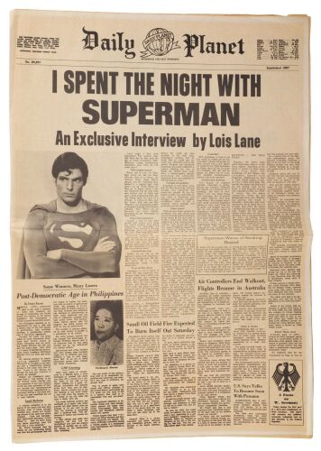 1031. I Spent the Night with Superman Daily Planet Newspaper ### SUPERMAN (1978)