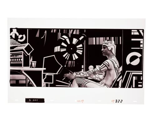 1073. Hand-Numbered CLU (Jeff Bridges) Kodalith ### TRON (1982)