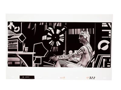 1073. Hand-Numbered CLU (Jeff Bridges) Kodalith ### TRON (1982)