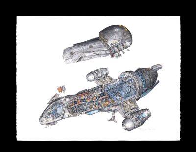 17. John Mullaney Collection: Hand-Illustrated and Painted "Serenity" Artwork by John R. Mullaney, 2008 ### FIREFLY (T.V. SERIES, 2002 - 2003)/SERENITY (2005)