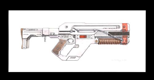457. John Mullaney Collection: Hand-Illustrated and Painted "Pulse Rifle" Artwork by John R. Mullaney, 2024 ### ALIEN: ROMULUS (2024)
