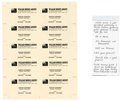 813. Marvin Schwarz's (Al Pacino) Business Cards and Notepad ### ONCE UPON A TIME... IN HOLLYWOOD (2019)