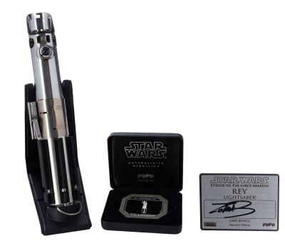 993. John Boyega-Autographed Propshop Signature Edition Rey Lightsaber Hilt Replica ### STAR WARS: THE FORCE AWAKENS (2015)
