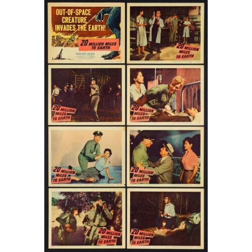 350. Lobby Card Set (8) (11" x 14"); Very Fine- ### 20 MILLION MILES TO EARTH (R-1960s)