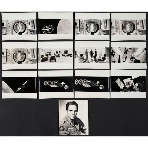 355. Vintage Original B&W Oversized Double-Weight Photographs (4) and Single-Weight Glossy Photographs (18) (11" x 13", 8" x 10); Very Fine- ### 2001: A SPACE ODYSSEY (1968)