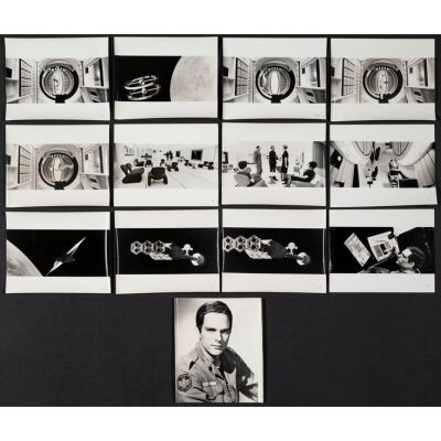 355. Vintage Original B&W Oversized Double-Weight Photographs (4) and Single-Weight Glossy Photographs (18) (11" x 13", 8" x 10); Very Fine- ### 2001: A SPACE ODYSSEY (1968)