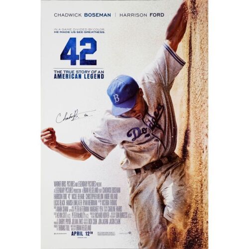 359. One Sheet (27" x 40") Signed by the late Chadwick Boseman (Beckett COA); Double-Sided Advance; Very Fine+ Rolled ### 42 (2013)