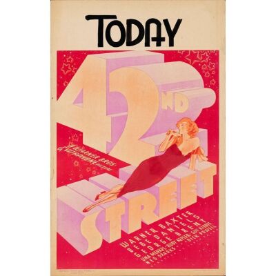 361. Window Card (14" x 22"); Very Fine ### 42ND STREET (1933)