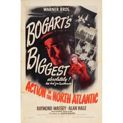 364. One Sheet (27" x 41"); Fine- Folded ### ACTION IN THE NORTH ATLANTIC (1943)