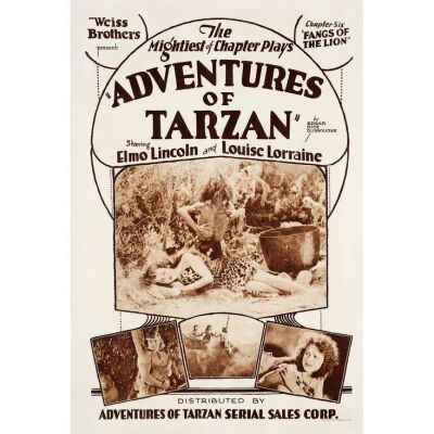 366. Rotogravure One Sheet (29" x 42"); From the Bradleigh Vinson Collection; Chapter 6: "Fangs of the Lion"; Fine- on Linen ### ADVENTURES OF TARZAN (R-1928)