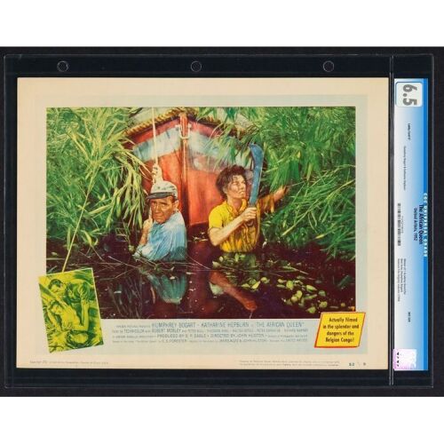 370. Lobby Card #7 (11" x 14"); CGC-Graded 6.5; Fine+ ### THE AFRICAN QUEEN (1951)