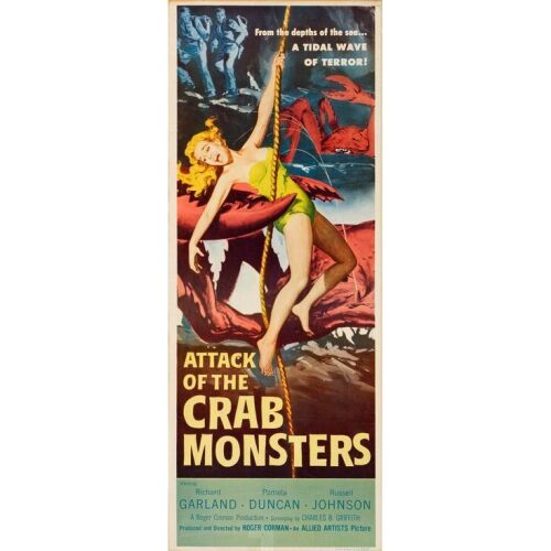 394. Insert (14" x 36"); Fine+ Rolled ### ATTACK OF THE CRAB MONSTERS (1957)