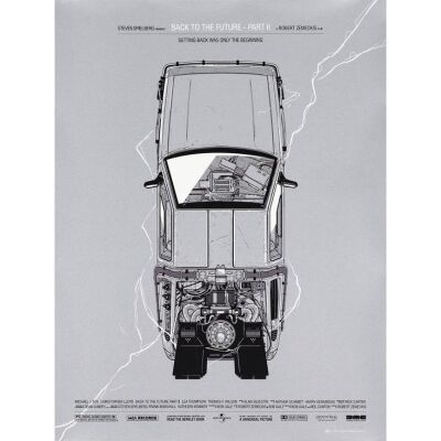 403. Limited Edition Metallic Screen-Printed Poster (18" x 24"); Limited Edition #299/330; Very Fine+ Rolled ### BACK TO THE FUTURE PART II (2012)