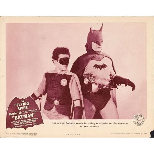 410. Lobby Card (11" x 14"); Chapter 10: "Flying Spies"; Fine- ### BATMAN (1943)