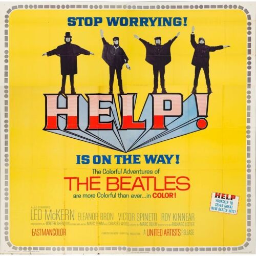 418. Six Sheet (79" x 79"); Very Fine- Folded ### THE BEATLES: HELP! (1965)