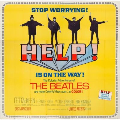 418. Six Sheet (79" x 79"); Very Fine- Folded ### THE BEATLES: HELP! (1965)