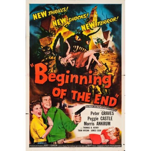 422. One Sheet (27" x 41"); Style A; Fine+ Folded ### BEGINNING OF THE END (1957)