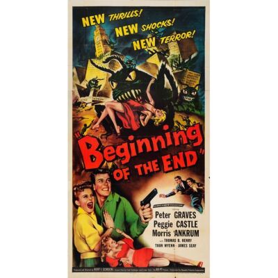 423. Three Sheet (41" x 79"); Style A; Very Fine- Folded ### BEGINNING OF THE END (1957)