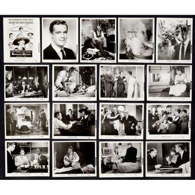 462. Vintage Original B&W Single-Weight Glossy Photographs (17) (8" x 10"); Very Fine- ### BREAKFAST AT TIFFANY'S (1961)