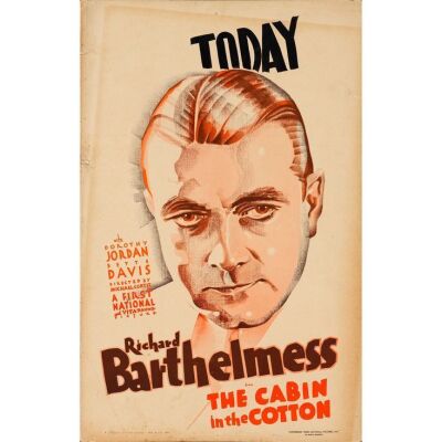 470. Window Card (14" x 22"); Fine- ### THE CABIN IN THE COTTON (1932)