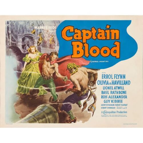 474. Half Sheet (22" x 28"); Very Good+ on Paper ### CAPTAIN BLOOD (1935)