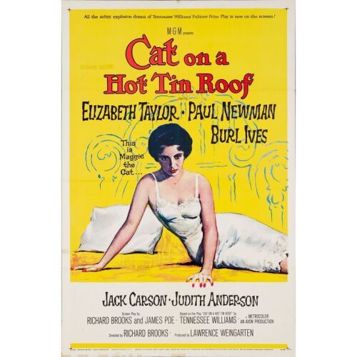 477. One Sheet (27" x 41"); Very Fine- Folded ### CAT ON A HOT TIN ROOF (1958)