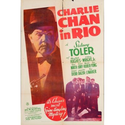 482. One Sheet (27" x 41"); Very Fine- Folded ### CHARLIE CHAN IN RIO (1941)