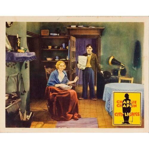 489. Lobby Card (11" x 14"); Very Fine+ ### CITY LIGHTS (1931)