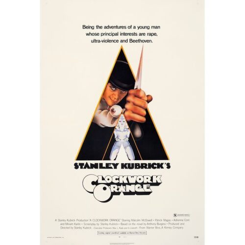 491. One Sheet (28" x 41"); X-Rated Style; Very Fine- on Linen ### A CLOCKWORK ORANGE (1971)