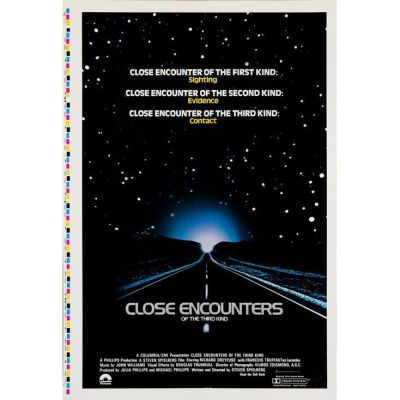 495. Printer's Proof One Sheet (28" x 41"); Printer's Proof; Very Fine+ Rolled ### CLOSE ENCOUNTERS OF THE THIRD KIND (1977)