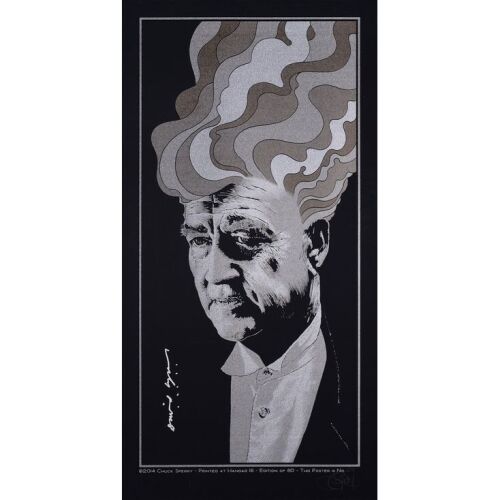 515. Limited Edition Print (18" x 35") Signed by David Lynch and Chuck Sperry (Beckett COA); "In Dreams" Satin Black Edition, Hand-Numbered Limited Edition #2/15; Very Fine+ Rolled ### DAVID LYNCH (2014)
