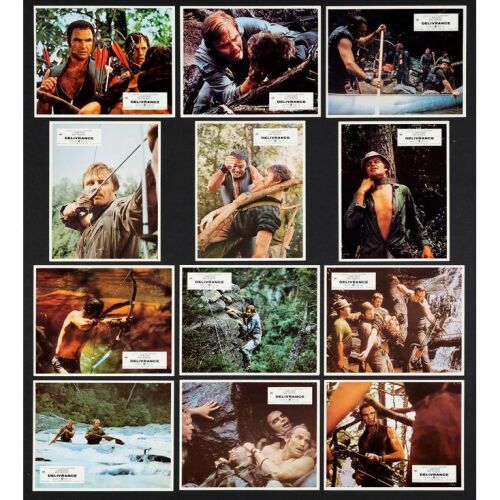 522. French Lobby Card Set (12) (11" x 9"); Very Fine- ### DELIVERANCE (1972)