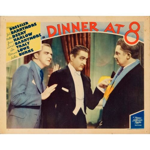 532. Lobby Card (11" x 14"); Fine+ ### DINNER AT EIGHT (1933)
