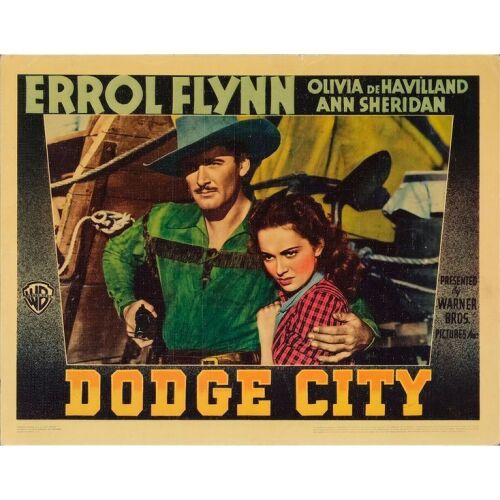538. Lobby Card (11" x 14"); Linen Finish; Very Fine- ### DODGE CITY (1939)